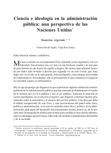 Ciencia e ideología en la administración pública - E-journal