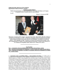 Boletín nº3 - Embajada del URUGUAY Líbano