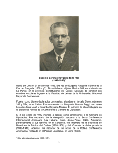 Eugenio Lorenzo Raygada de la Flor (1949