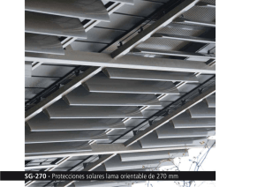 SG-270 · Protecciones solares lama orientable de 270 mm