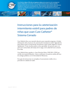 Instrucciones para la cateterización intermitente