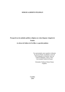 SERGIO ALBERTO FELDMAN - Biblioteca Digital da UFPR