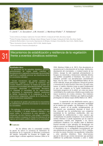 Cap 31- Mecanismos de estabilización y resiliencia de la vegetación