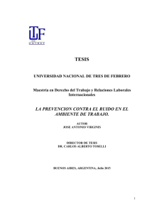 La prevención contra el ruido en el ambiente de trabajo