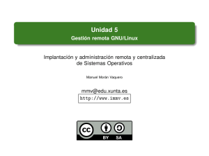Unidad 5 - Gestión remota GNU/Linux