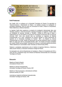 Ing. Aris Castillo - Universidad Tecnológica de Panamá