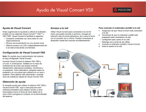 Ayuda de Visual Concert VSX