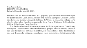 POESIAS COMPLETAS, Editorial Castalia, Madrid, 1998. Estamos
