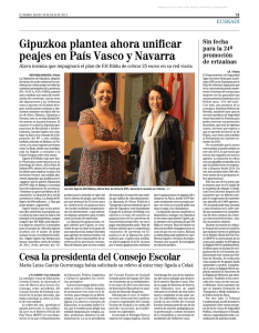 Gipuzkoa plantea ahora unificar peajes en País Vasco y Navarra