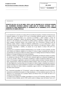 Decreto BIC El Carambolo de Camas (Sevilla)