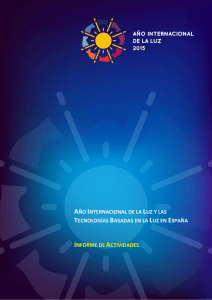 informe - Año Internacional de la Luz 2015