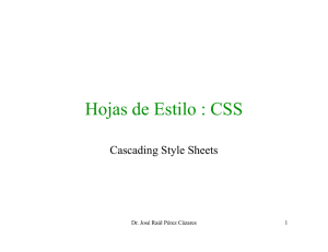 Hojas de Estilo : CSS