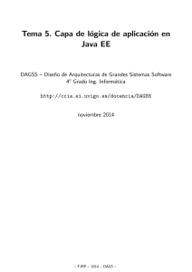 Capa de logica de aplicacion en Java EE
