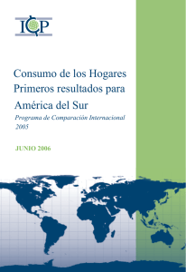 Consumo de los hogares: primeros resultados para América del Sur