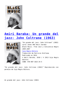 Amiri Baraka: Un grande del jazz: John Coltrane (1963)