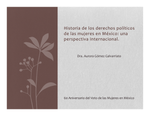 Historia de los derechos políticos de las mujeres en México: una
