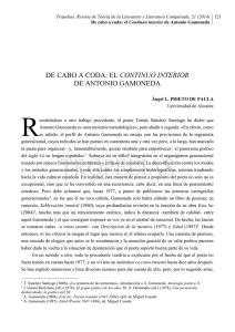 De cabo a coda: el continuo interior de Antonio Gamoneda