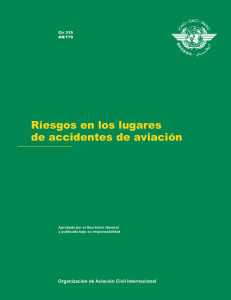 Riesgos en los lugares de accidentes de aviación