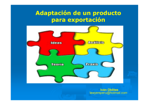 Adaptación de un producto para exportación