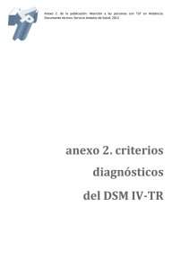 anexo 2. criterios diagnósticos del DSM IV-TR