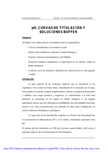 pH, CURVAS DE TITULACIÓN Y SOLUCIONES BUFFER