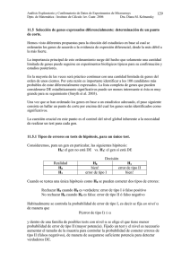 129 11.5 Selección de genes expresados diferencialmente