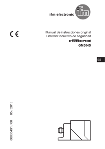 Manual de instrucciones original Detector inductivo de seguridad