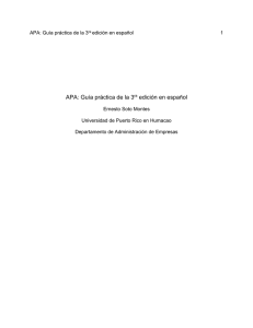 APA: Guía práctica de la 3ra edición en español