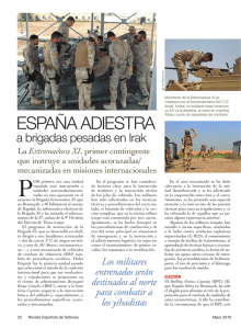 España adiestra a brigadas pesadas en Irak