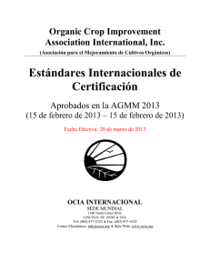 Estándares Internacionales de Certificación