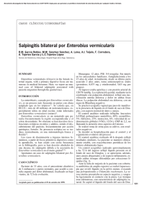 Salpingitis bilateral por Enterobius vermicularis
