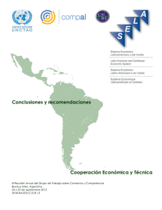 Conclusiones y recomendaciones Cooperación Económica y Técnica