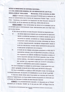 INCISO 03 MINISTERIO DE DEFENSA NACIONAL.. U. E. 034
