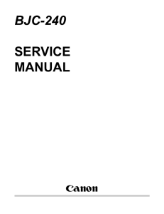 BJC-240 Service Manual