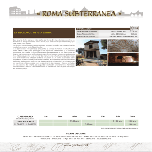 roma subterranea - gartourprograms.net
