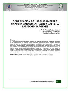 comparación de usabilidad entre captcha basado en texto