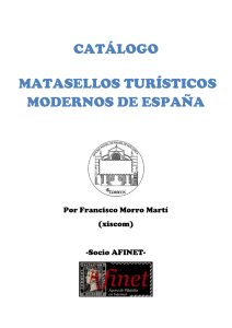 catálogo matasellos turísticos modernos de españa