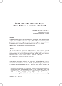 pdf Ángel Saavedra, Duque de Rivas, en las revistas literarias