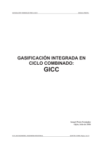gasificación integrada en ciclo combinado: gicc
