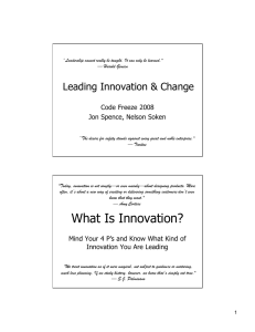 Leading Innovation and Change Final