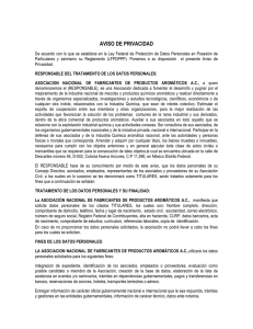 ASOCIACION FABRICANTES DE PRODUCTOS AROMATICOS1.