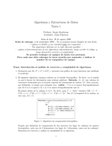 Algoritmos y Estructuras de Datos Tarea 1