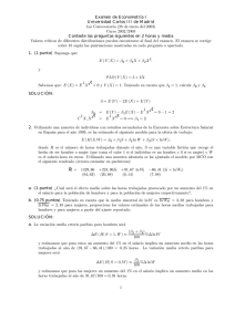 Examen de Econometrıa I Universidad Carlos III de Madrid 1aa