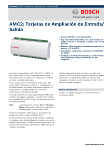 AMC2: Tarjetas de Ampliación de Entrada/Salida