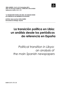 La transición política en Libia - Revistas Científicas Complutenses