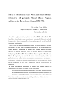 Índice de referencias a Niceto Alcalá Zamora en el trabajo