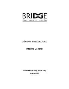 GÉNERO y SEXUALIDAD Informe General - Bridge