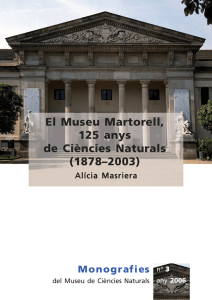El Museu Martorell, 125 anys de Ciències Naturals (1878–2003)
