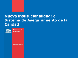 Sistema Educacional Actual - Ministerio de Educación de Chile