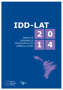 índice de desarrollo democrático de américa latina - IDD